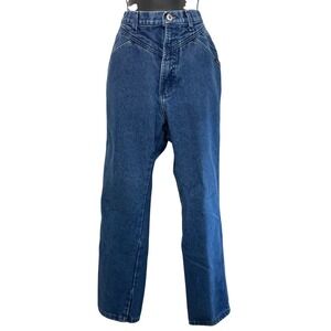 Rockies‎ Vintage High Waisted Western Jeans 11/12 Blue V-Yoke Straight Leg